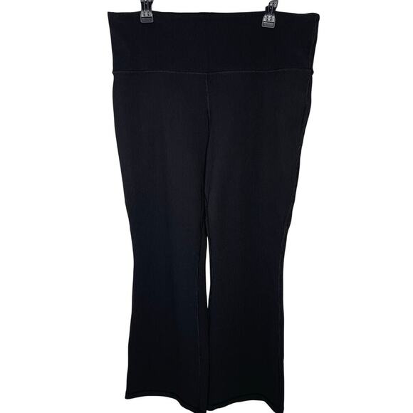 Athleta Elation Rib Crop Flare Pants size 2X Black - Picture 4 of 12